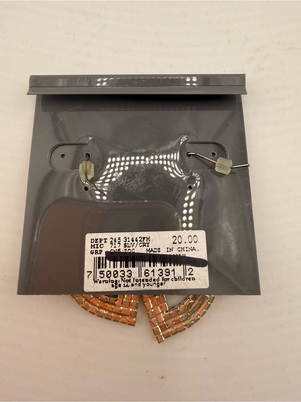 NWT Cezanne Crystal Teardrop Dangle Earrings - Picture 3 of 3